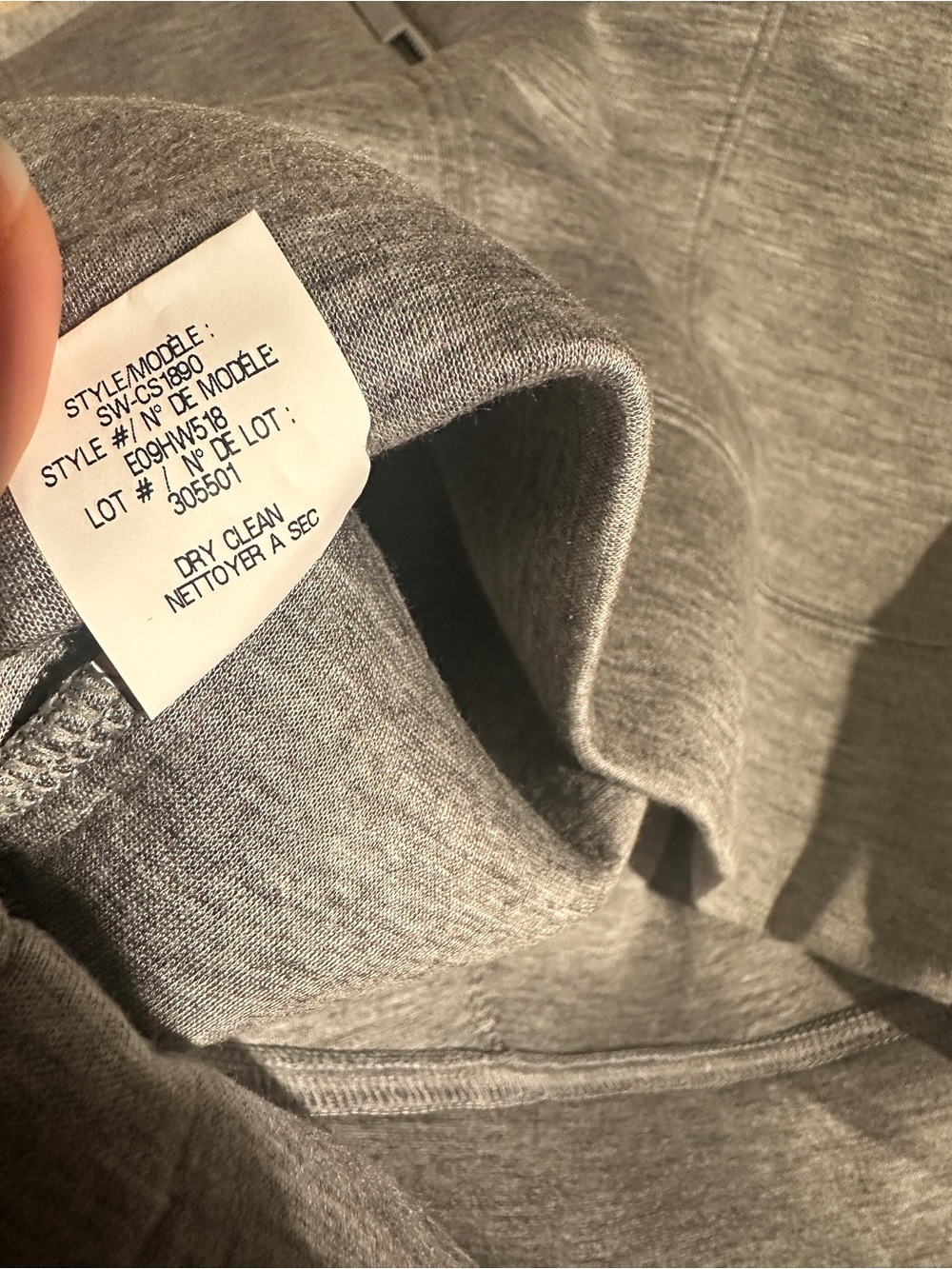 Helmut Lang Light Gray Neoprene like Sponge Fleece Zip-Cuff Crewneck Sweatshirt - Picture 8 of 16